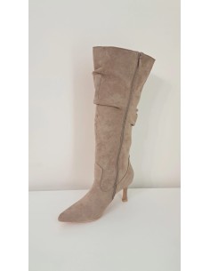 Stivale In Camoscio Lampo Laterale