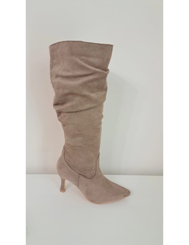 Stivale In Camoscio Lampo Laterale